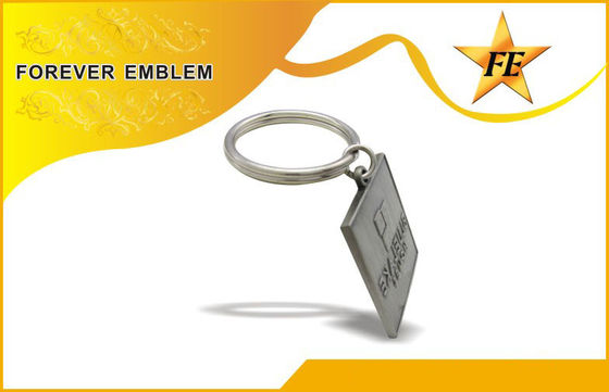 Квадрат выдвиженческое Keychains сплава цинка утюга эмали для подарков годовщины