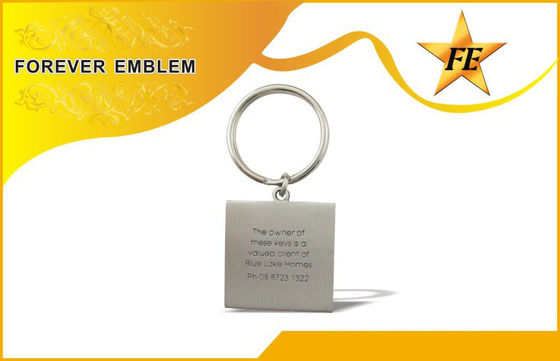 Квадрат выдвиженческое Keychains сплава цинка утюга эмали для подарков годовщины