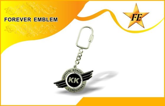 Металл выдвиженческое Keychains сплава цинка изготовленный на заказ с плакировкой никеля