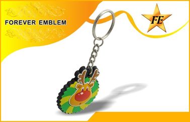 PVC цветастое выдвиженческое Keychains с обязанностью свободного образца