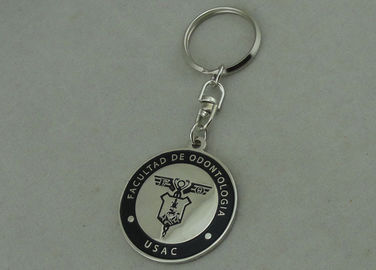 Сплав цинка Keychain никеля имитационной трудной эмали USAC проштемпелеванный латунью выдвиженческий
