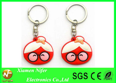 Выдвиженческая изготовленная на заказ мягкая цепь PVC Keychains 3D резиновая ключевая для украшения