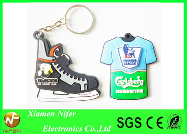 Выдвиженческая изготовленная на заказ мягкая цепь PVC Keychains 3D резиновая ключевая для украшения