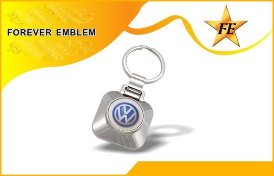 Кольцо для ключей монетки вагонетки супермаркета и держатель Keychain монетки с изготовленным на заказ ЛОГОСОМ