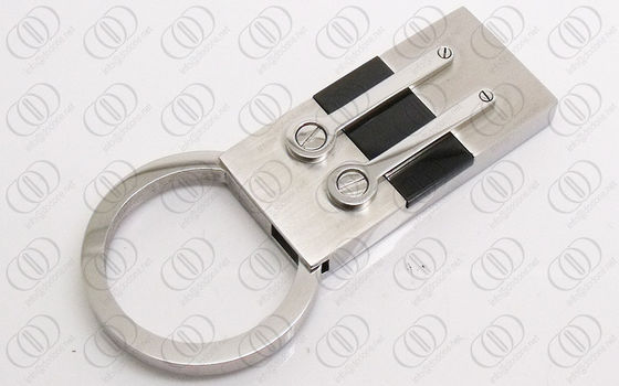 Чернота и серебр IP Keychain PVD нержавеющей стали винтов глянцеватые