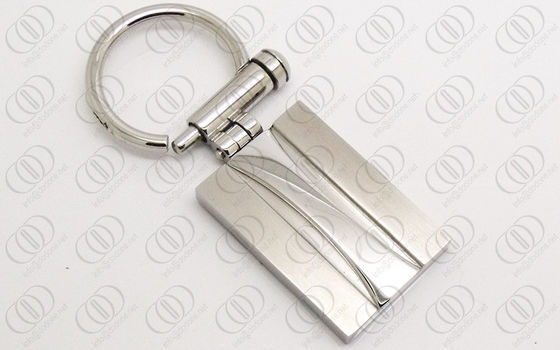 Отполированный держатель Keychain нержавеющей стали тонов с структурой винта, engravable keychains