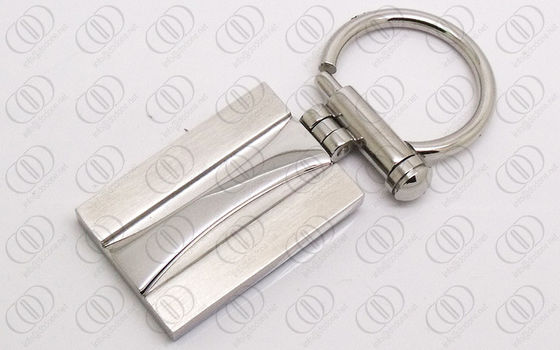 Отполированный держатель Keychain нержавеющей стали тонов с структурой винта, engravable keychains