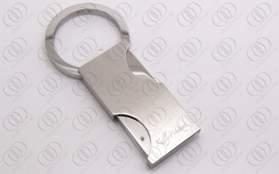 Стильное квадратное серебряное Keychain с весной зеркала открытой и близкой
