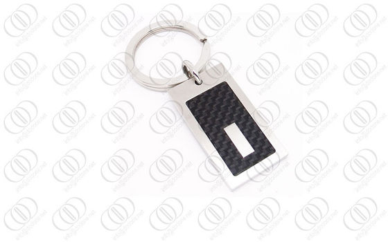акцент Keychain Engraeable волокна углерода черноты нержавеющей стали 316L