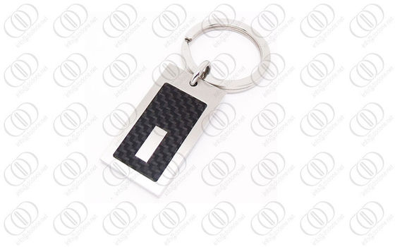 акцент Keychain Engraeable волокна углерода черноты нержавеющей стали 316L
