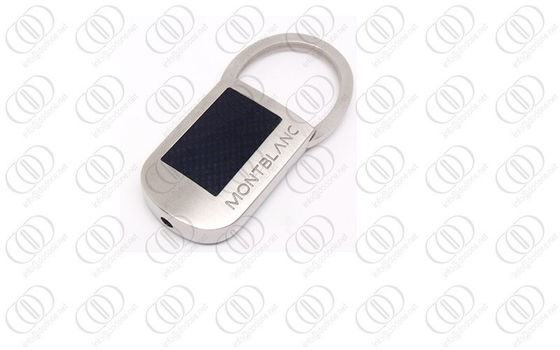 Черная нержавеющая сталь Keychain волокна углерода в отделке щетки, Retractable ключевом держателе