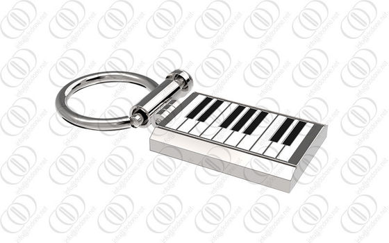 держатель ключа Keychain нержавеющей стали 316L с конструкцией клавиатуры рояля