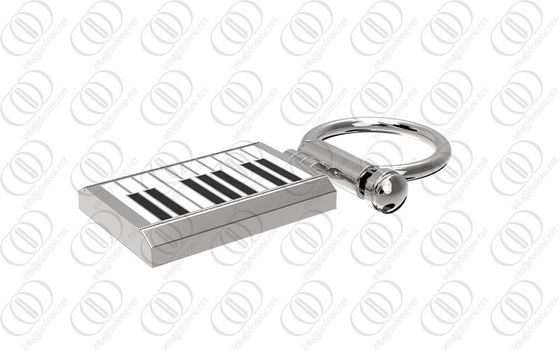 держатель ключа Keychain нержавеющей стали 316L с конструкцией клавиатуры рояля