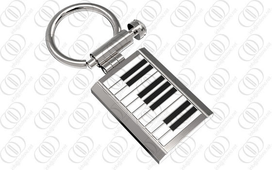 держатель ключа Keychain нержавеющей стали 316L с конструкцией клавиатуры рояля