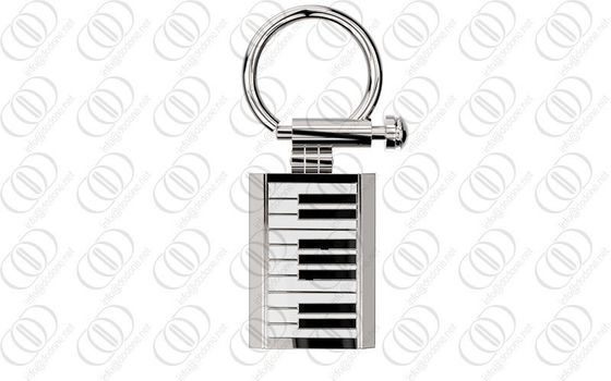 держатель ключа Keychain нержавеющей стали 316L с конструкцией клавиатуры рояля