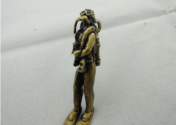 Цепь полного сброса металла ключевая, певтер выдвиженческое Keychain с античной плакировкой золота