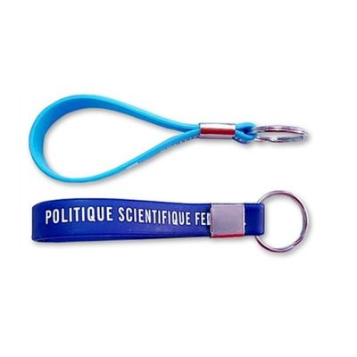 Шкентели 100% силикона выдвиженческое Keychain, вспомогательное оборудование металла, цвет Pantone