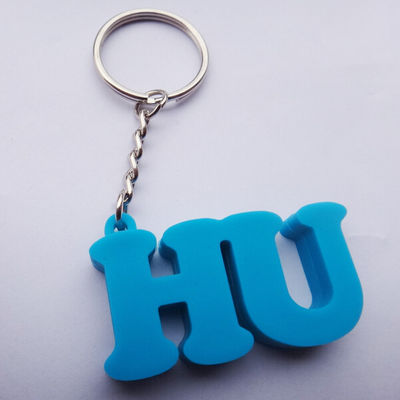 PVC Keychain алфавита форменный мягкий для гравировки логоса празднества