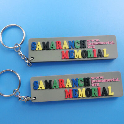 PVC Keychain алфавита форменный мягкий для гравировки логоса празднества
