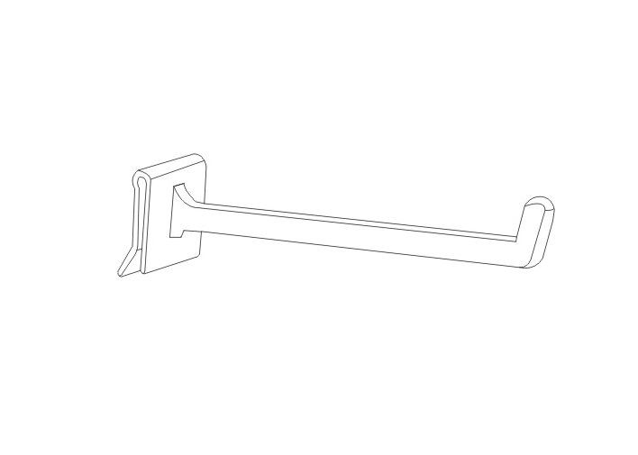 продукты вися крюки 31091,31092,31093,31094 дисплея PP slatwall, сетки и pegboard пластичные розничные