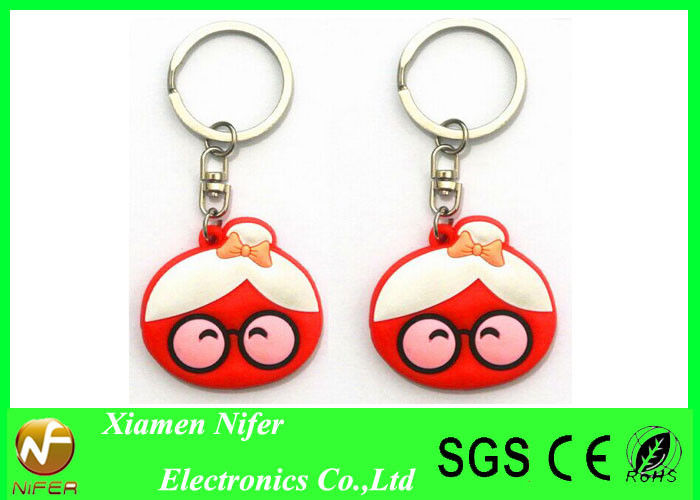Выдвиженческая изготовленная на заказ мягкая цепь PVC Keychains 3D резиновая ключевая для украшения