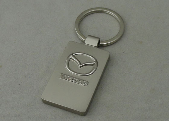 плакировка Keychain сплава цинка 3D туманная серебряная для цепей автомобиля ключевых